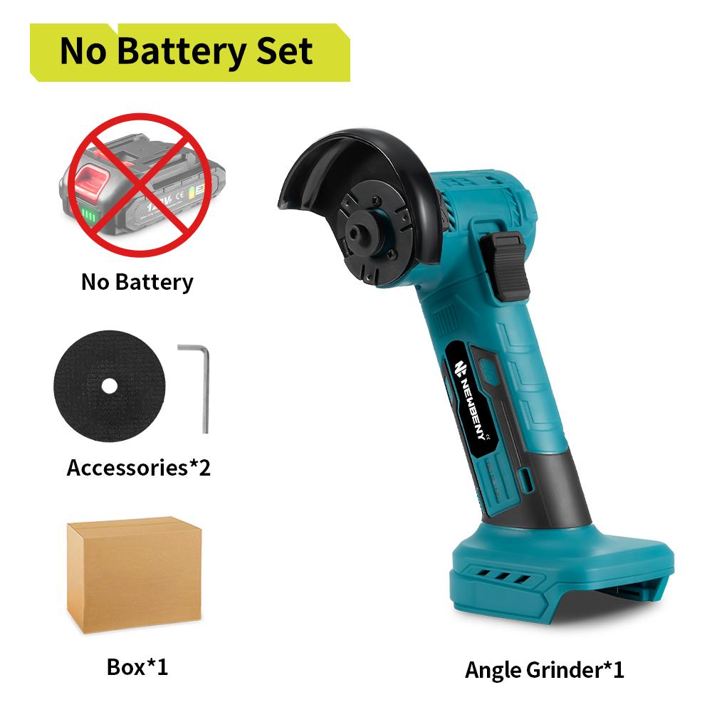 Newbeny Mini Meuleuse d'Angle Électrique Sans Fil Sans Balais 3 Pouces Outil de Meulage, Polissage et Coupe Efficace pour Métal et Bois Pour Batterie Makita 18V