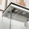 26L Goldfish Aquarium with LED Lights, Filtration System and Water Pump, 38x26x38 cm, White