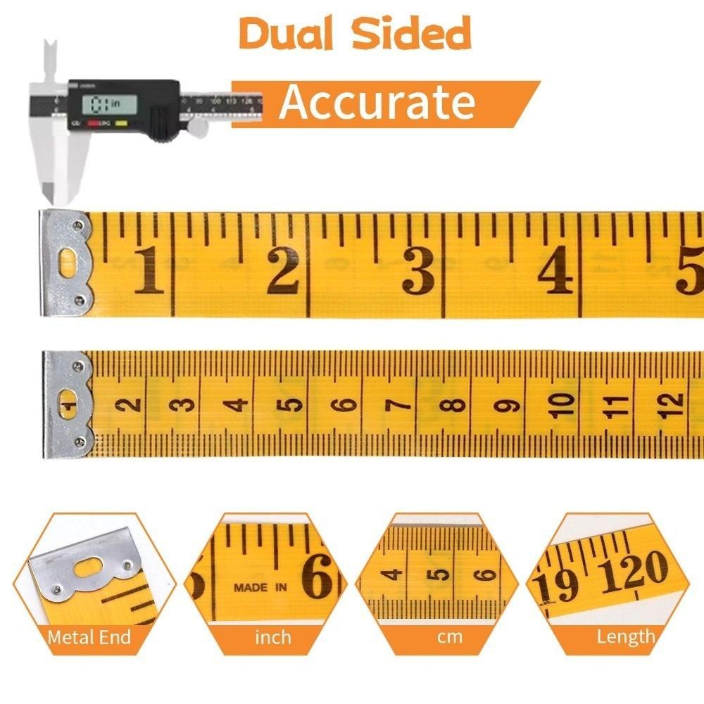 PVC Body Measuring Ruler 2x300cm Flat Ruler Portable Clothes Tailor Ruler