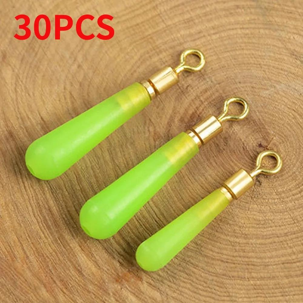 30Pcs Copper Heads Bobber Drift Fishing Floats Rotation Buoy Seat Bobber for Outdoor Fishing Enthusuast Tools Fishing Tackles