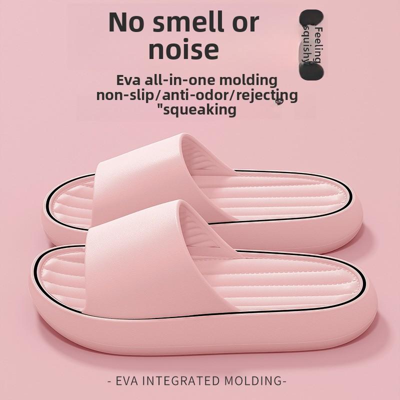 

Тапочки для мужчин, для ванной на толстой подошве, из ЭВА для домашнего использования, нескользящие и без запаха, домашняя и летняя одежда для женщин 40-41