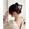 Pearl Camellia Hairpin Korean ins Gentle Wind Simple Back Head Tie Hair Accessories Grab Clip Women's