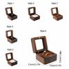 Wooden Earring Display Box Window Open Ring Display Box Jewelry Storage Box  Wedding Propose