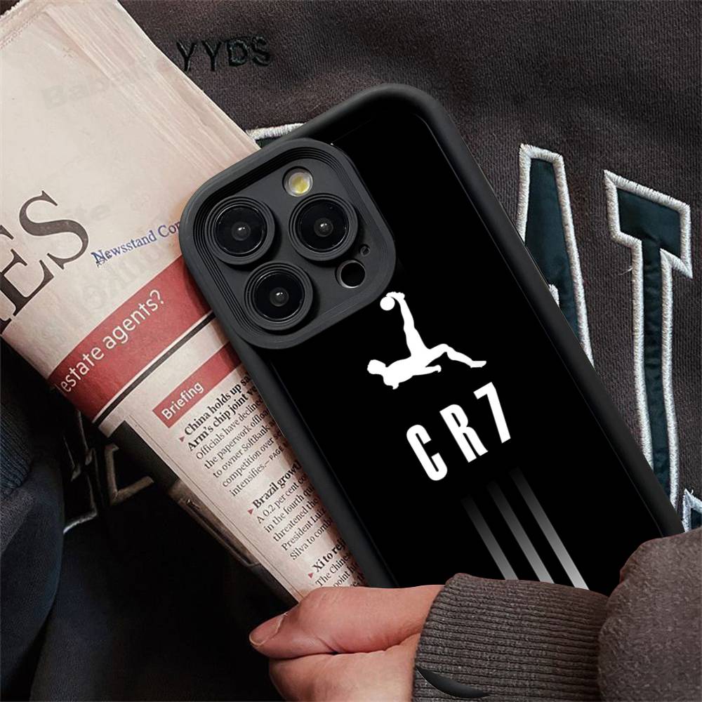 

Famous Football Players C-CR7 Silicone Phone Case for iPhone 17 Pro Max 16 15 14 13 12 11 Plus 17 Air iPhone 13pro max