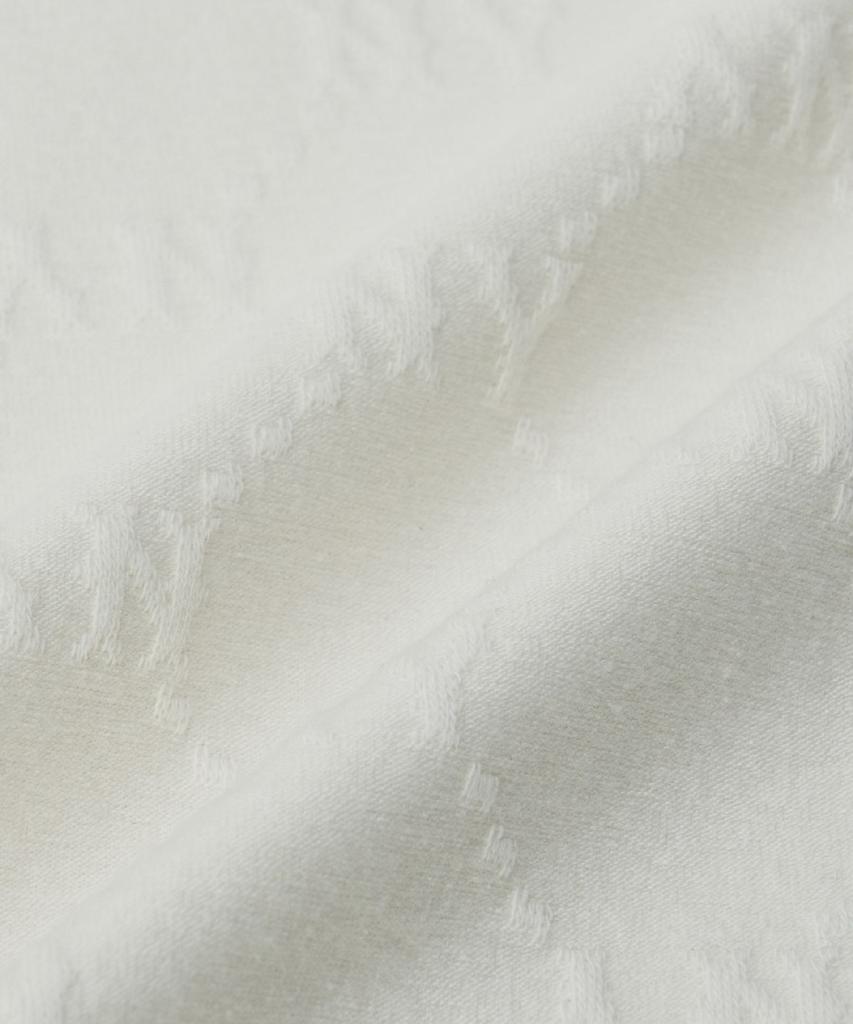 Emelbi Diamond Monogram Tone-Tone Jacquard Oversized Short Sleeve T-Shirt Ny (Ivory)