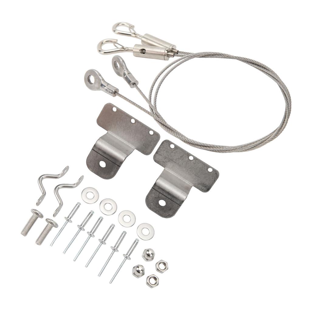2 Pcs Hatch Latch Door Lanyard Cable Adjustable 304 Stainless Steel Wire Rope Sling Cable for RV Yac