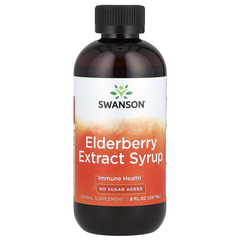 Swanson Elderberry Extract Syrup, 8 Fl Oz (237 Ml)