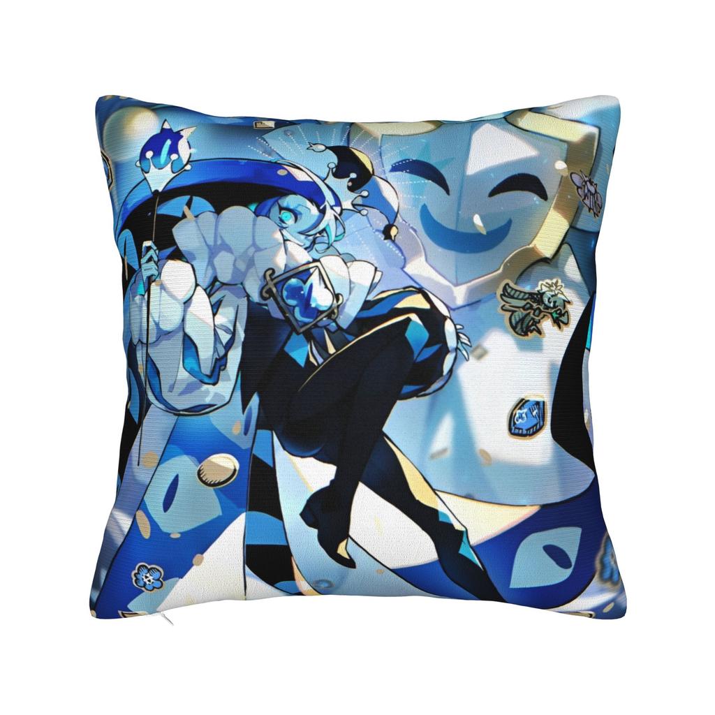 Shadow Milk Cookie Run Kingdom Square Pillow Covers Seat Cute Cartoon Anime Cushion Case Home Decoration Pillow Cover 45*45