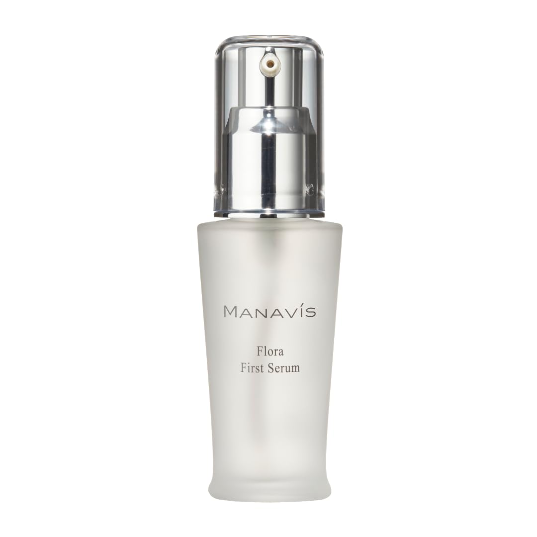 

MANAVIS Cosmetics Flora First Serum Set (Refill + Reusable Dispenser) 30mL - A moisturizing lotion containing beneficial skin bacteria. Suitable for