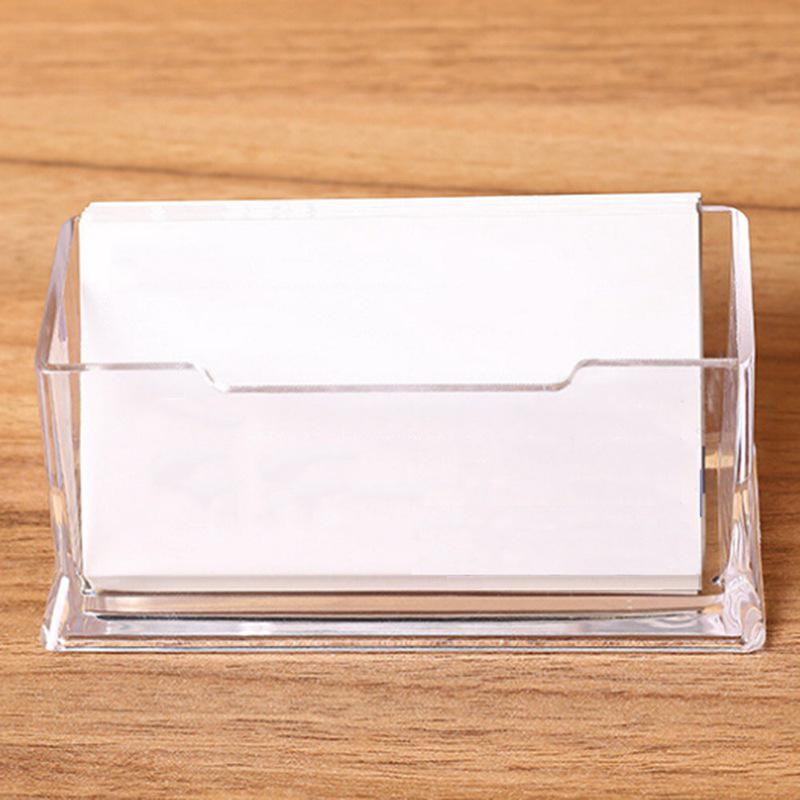 Buy 1pc Clear Desktop Business Card Holder Display Stand Acrylic
