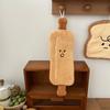 Kawaii Bread Hand Towel Thick Absorbent Coral Fleece Hanging Towel For Kitchebn Bathroom Handkerchief Cleaning Cloth Hand Wipe