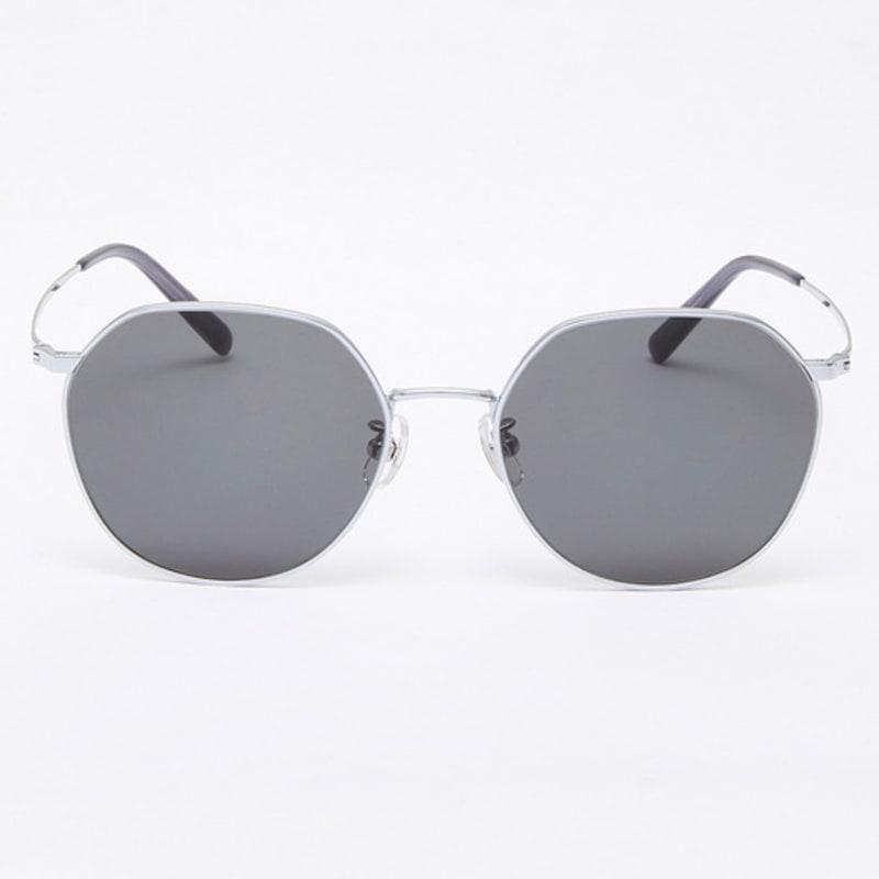 Aloeyewear [Air Titanium] AL2501 1111G Air Titanium Panto Silver Sunglasses
