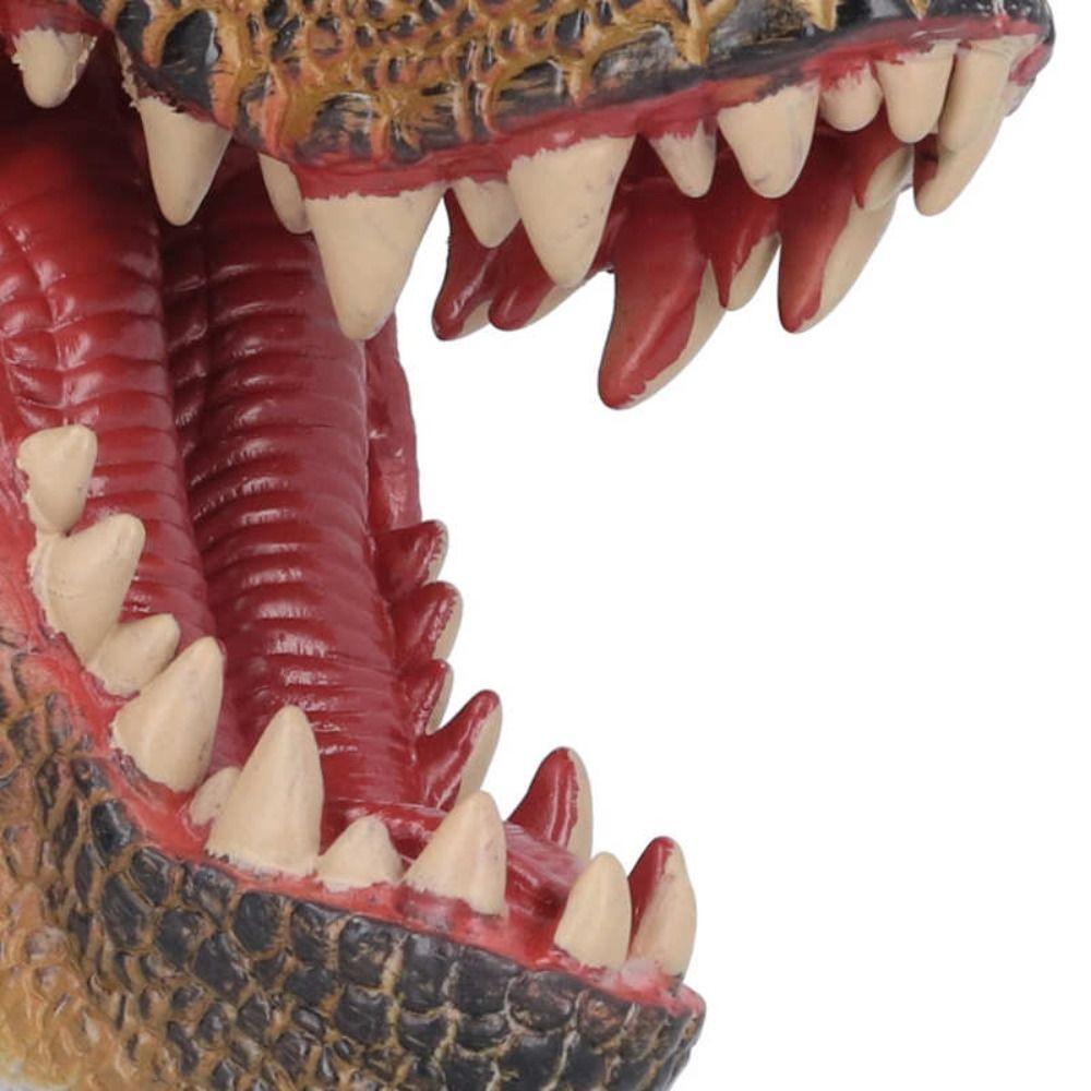 Arm Size Head Puppets Crocodile Head Gloves Soft Rubber Hand Puppet Realistic Dinosaur Head Model
