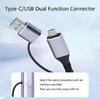 USB Type C Wireds Networkings Adapter Cable With Gigabit Ethernet Speed Heat Dissipation Aluminum Alloy Housing And TangleFree Braideds Cord
