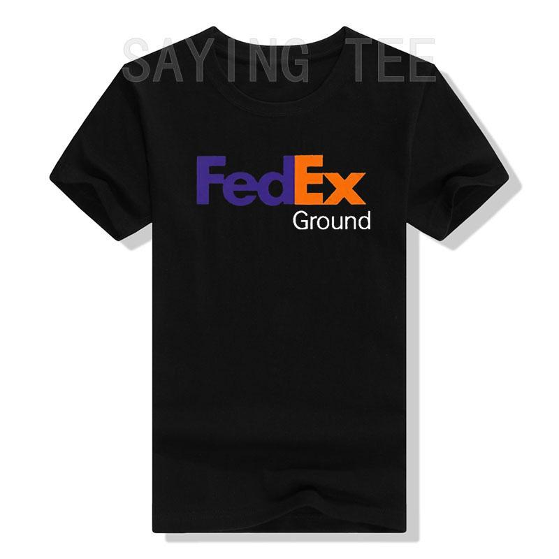 FedEx Unisex Mode Kurzarm Rundhals T-Shirt Grafik-Tees Lässig für Männer Frauen Lustige Blusen Baumwolle Arbeitskleidung Geschenke