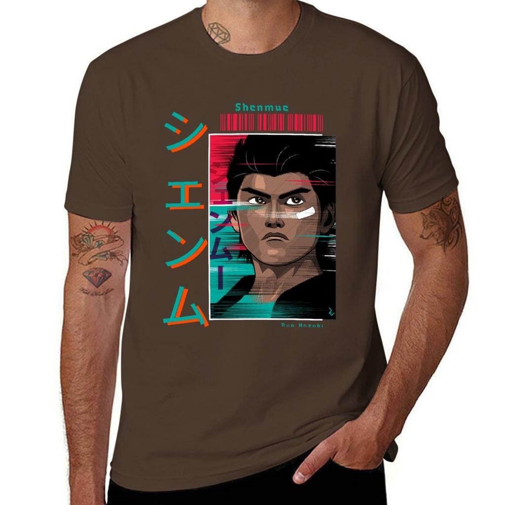 Ryo Hazuki - Shenmue T-Shirt Rohlinge Sommerkleidung Ästhetische Kleidung Herren Trainingsshirt