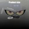 LED Devil Eye Car Window Light USB Atmosphere Lamp 11 Modes Auto Decor 15.4cm