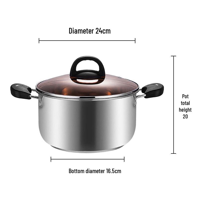 Yi Bo 201 Stainless Steel Multi-Purpose Soup & Milk Pot