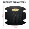 vkcy2 4pcs Carbon Fiber Car Door Bowl Handle Anti-Scratches Sticker For Chevrolet Spark Captiva Cruze Malibu Equinox Trax Camaro Bolt