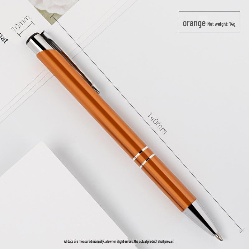 

Aluminum Push-Button Double Coil Black/Blue Ballpoint Pen for Hotel Advertising Gift Black Ballpoint Refill
