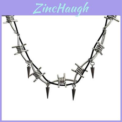 Hip Hop Gothic Style Spiked Choker Chain Alloy Jewelry For Men Women Gift Spring