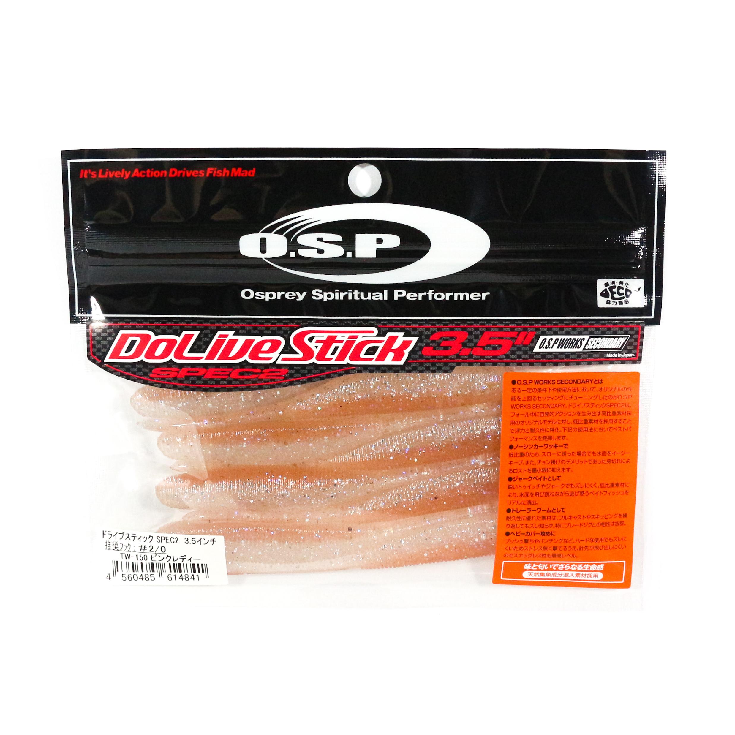 

Мягкая приманка OSP Dolive Stick Spec II 3,5 дюйма TW-150 (4841)