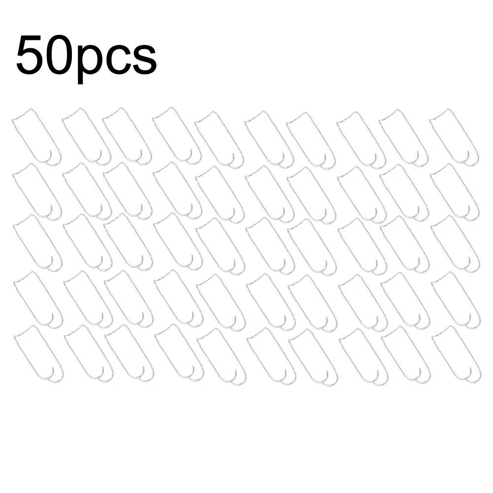 50pcs Stainless Steel Garden Clips For Greenhouse Plant Stakes 11mm/16mm/20mm Pipe Connectors No Tools Required