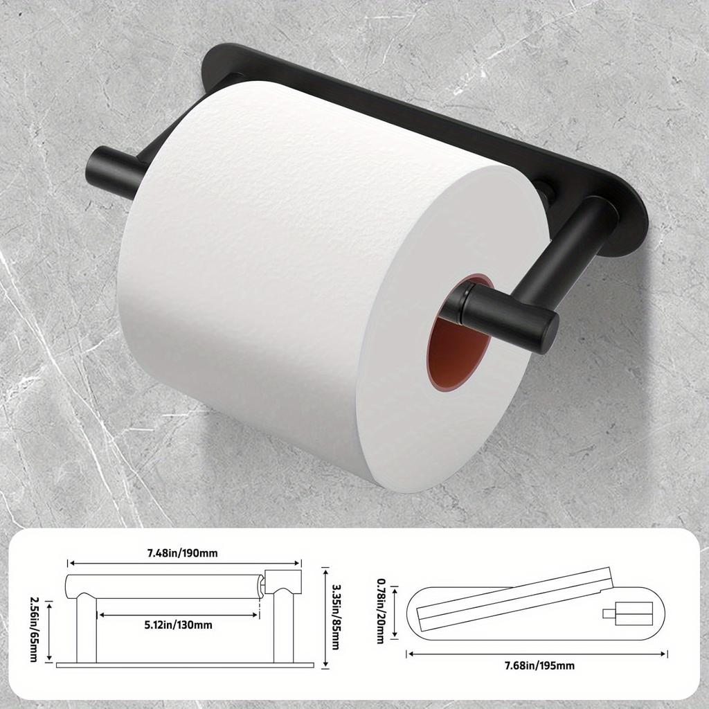 Toilet Paper Holder Wall Mount Bathroom Tissue Roll Holder Stainless Steel Toilet Paper Dispenser Home Use