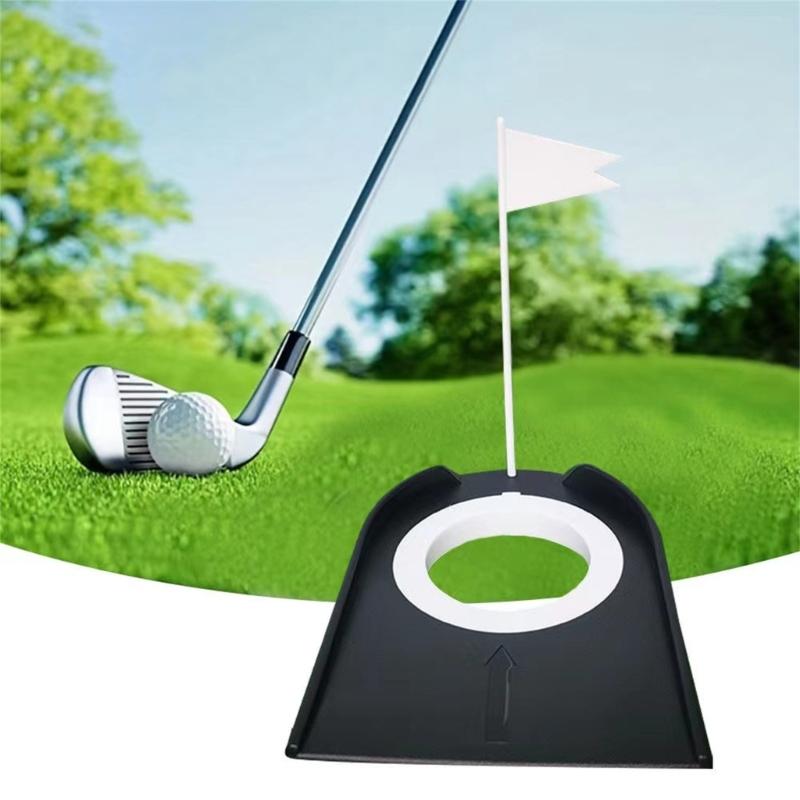 Golf Putting Practice Cup with Flags Indoor Golf Putting Hole Training Aids
