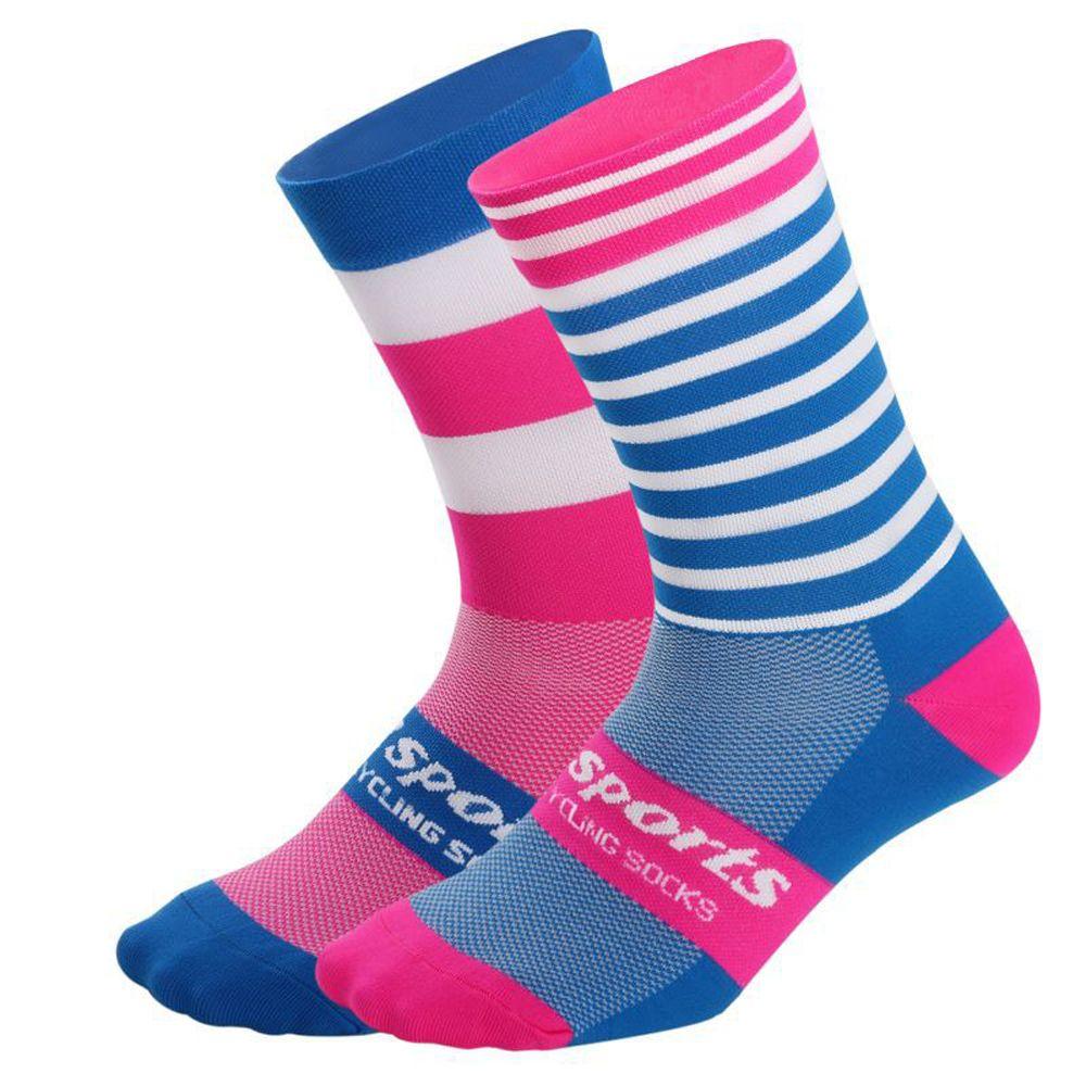 

Football Clothing Accessories Men Middle Tube Socks Cycling Socks Racing Socks Bike Socks S-blue powder