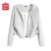 MINISO Women's 2026 Spring Hooded Cardigan Sweatshirt