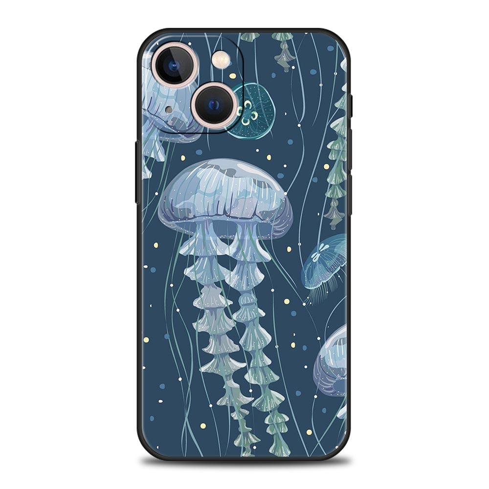 Custodia per Telefono Moda Grande Onda Blu Per iPhone 16e 15 14 13 12 11 Pro Max XS X XR SE 7 8 Plus Guscio iPhone 16 Cover Morbida in TPU