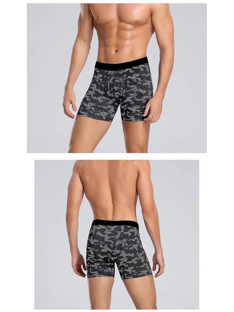 Pánské boxerky s nízkým pasem, prodyšné, pro cyklistiku a běhání, plus size