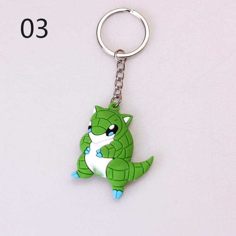 Pokemon Keychain: Pikachu, Dragonite, Eevee Figure Pendant