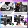 Machine à fumée - AGPTEK - 500 W - Télécommande - 13 lumières LED colorées