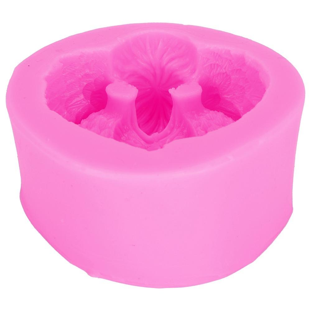 Silicone Candle Mould Pink Chocolate Mould Soap Mould DIY Cake Mould  Resin Making