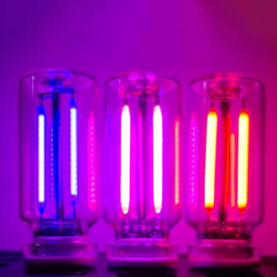 Night Light Multi-Color Lighting with Touch Dimming USB Powered Portable Retro Filament Design Soft LED Light for Bedroom Desktop E-Sports Room