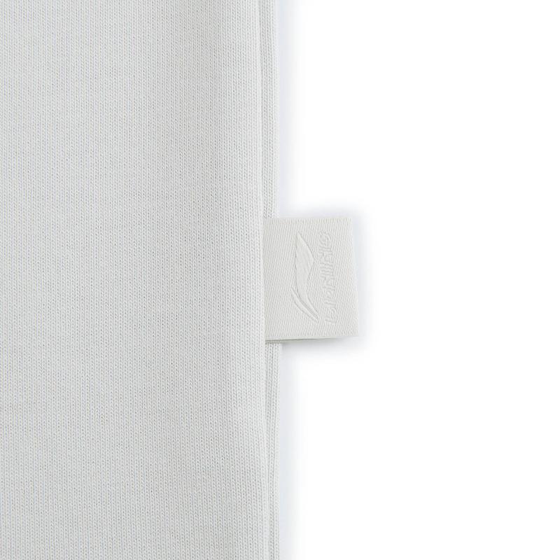 T-shirt Unisexe à Manches Courtes Ample Li Ning Revive Comfort Hauts Gris Goutte d'Eau AHSW981-3