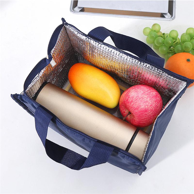 Portable Cartoon Lunch Bags for Office Students Convenient Thermal Insulation Lunchbox Bag Fresh Cooler Pouch Food Bento Contain