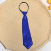 Men Tie Shiny Sequin Vintage Formal Business Style Adjustable Elastic Band Solid Color Lightweight Suit Coat Waistcoat Performance Stage Show Necktie
