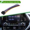 Audio Aux Adapter Cable Wire Stereo Radio Harness for Kenwood KDC-138 Car