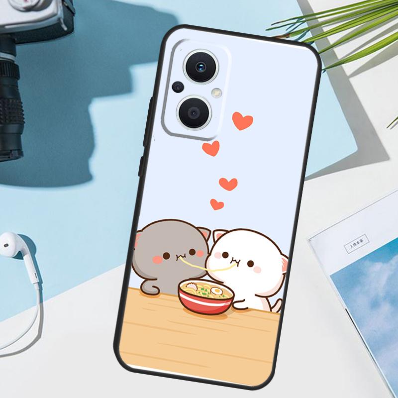 

Peach And Goma Cat Cover For OPPO Reno 13 F 14 10 11 12 Pro 12F 11F 14F 7 8 Lite OPPO Find X8 X6 X5 X9 Pro Case OPPO Reno12