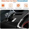 JeCar for Charger Carbon Fiber Interior Center Console Gear Shift Panel Trim for Dodge Charger 2011-2014