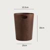 Creative Wooden Trash Can Round Simple Cleaning Tools Garbage Can Home Wastebasket Bathroom Trash Bin Kitchen Waste Storage Bins