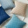 New Dutch Velvet European Style Model House Plaid Embroidered Diamond Pattern Pillowcase Fashionable Ins Style Pillowcase