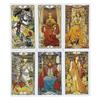 Golden Art Nouveau Tarot Cards A 78 Deck Oracle English Visions Divination Edition Borad Playing Games