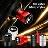 W1474Pcs Metal Car Wheel Tire Valve Caps Stem Case Covers For Rline T-Cross Arteon Jetta Caddy GTI GTD Sharan Transporter