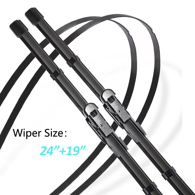 Car Front Wiper Blades For Jaguar XJ X351 Body Kit 2009- Durable Noise Reduction Windshield Wipers Blades Strip Accessories