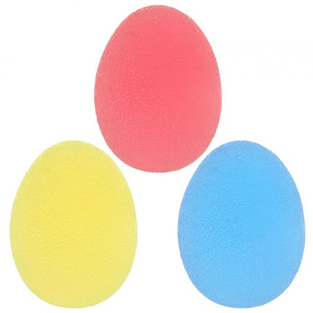 Soft Egg Hand Finger Strength Exercise Squeeze Stress Relief Ball Aerobic Equipment Grip Strength Device