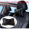 1 Pcs Car Auto Seat Pu Leather Pillows Headrest Neck Travel Rest Cushion Support